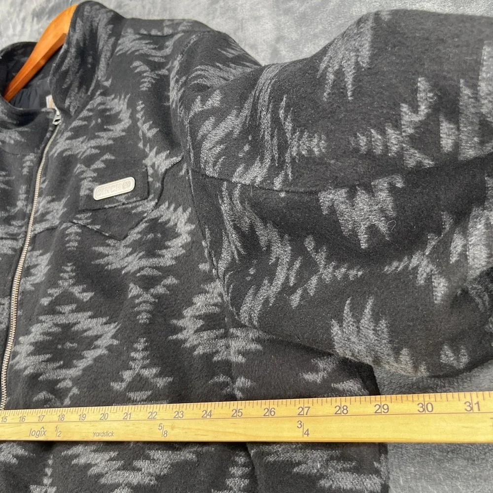 Cinch Concealed Carry Jacket Men's 4XL Black Aztec Wool Blend Cowboy Western EUC - Picture 13 of 16